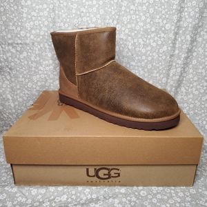 UGG Classic Mini Bomber Leather Boots